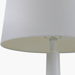   Modern European furniture - Ceramic White Linen Table Lamp - www.oroa.com | Oroa.com