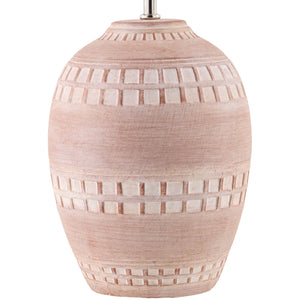   Modern European furniture - Ceramic Fluted Linen Table Lamps (2) - www.oroa.com | Oroa.com