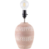 Modern European furniture - Ceramic Fluted Linen Table Lamps (2) - www.oroa.com