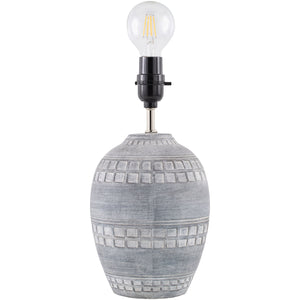   Modern European furniture - Ceramic Fluted Linen Table Lamps (2) - www.oroa.com | Oroa.com
