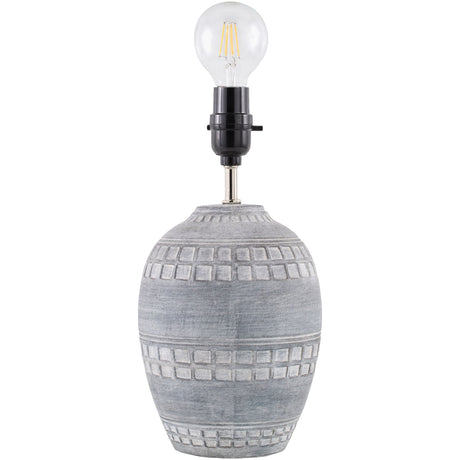 Modern European furniture - Ceramic Fluted Linen Table Lamps (2) - www.oroa.com