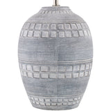 Modern European furniture - Ceramic Fluted Linen Table Lamps (2) - www.oroa.com