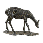 Modern European furniture - Antiqued Iron Deer Sculpture - www.oroa.com