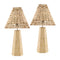Modern European furniture - Braided Rattan Travertine Table Lamp - www.oroa.com