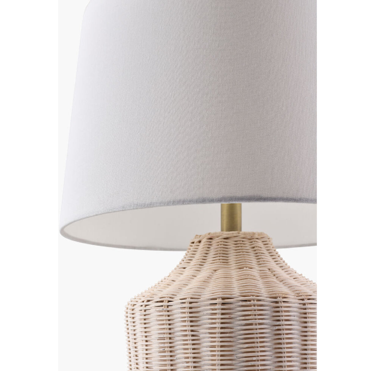   Modern European furniture - White Rattan Accent Table Lamp - www.oroa.com | Oroa.com