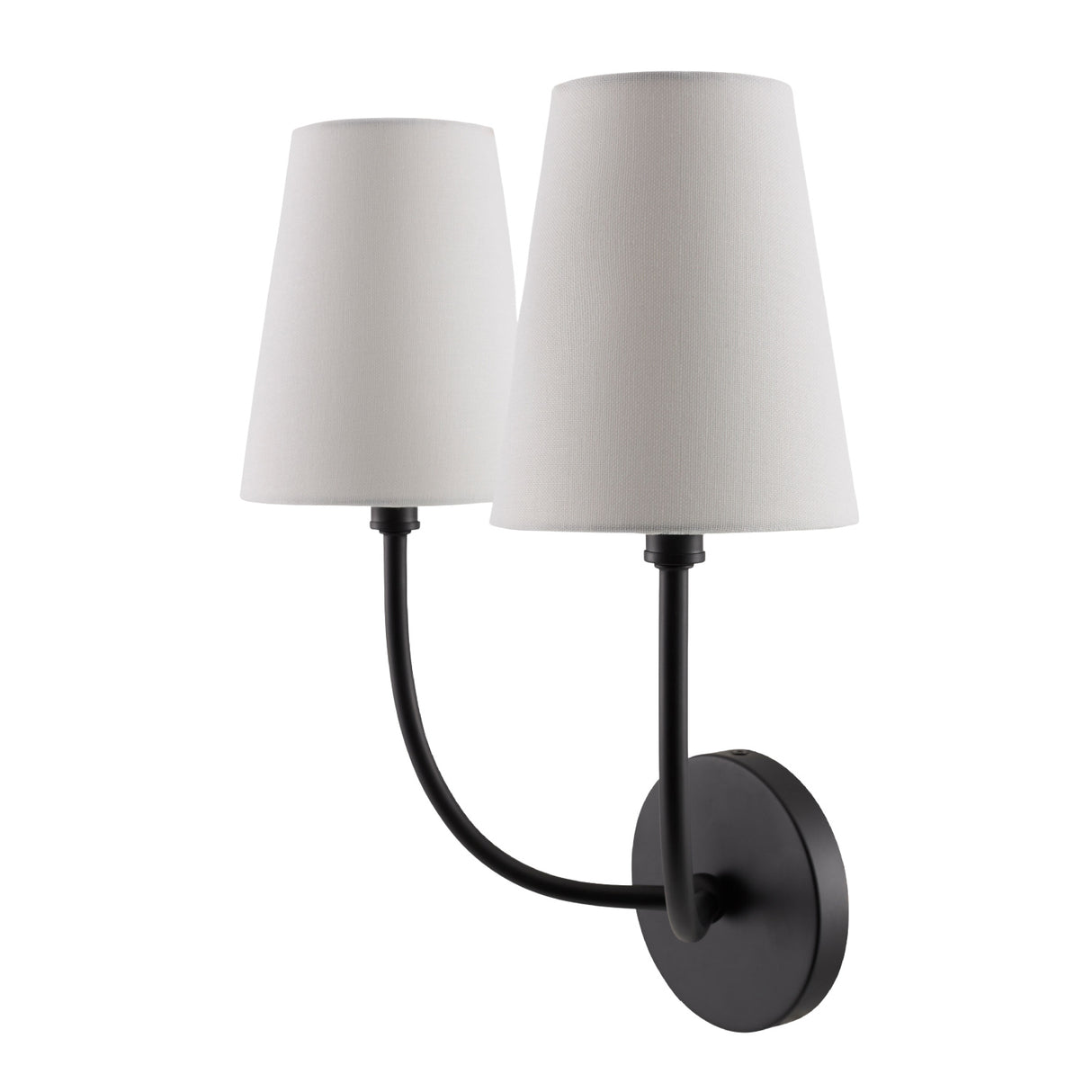   Modern European furniture - White Cotton 2-Light Wall Lamp  - www.oroa.com | Oroa.com