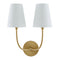 Modern European furniture - White Cotton 2-Light Wall Lamp  - www.oroa.com