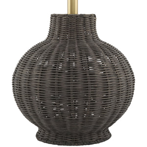   Modern European furniture - Rattan Base Accent Table Lamp S - www.oroa.com | Oroa.com