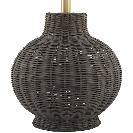 Modern European furniture - Rattan Base Accent Table Lamp S - www.oroa.com