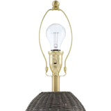 Modern European furniture - Rattan Base Accent Table Lamp L  - www.oroa.com