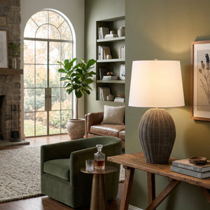   Modern European furniture - Rattan Base Accent Table Lamp L  - www.oroa.com | Oroa.com