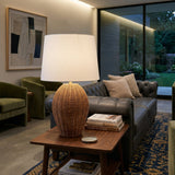 Modern European furniture - Rattan Base Accent Table Lamp L  - www.oroa.com