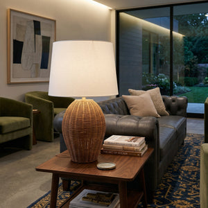   Modern European furniture - Rattan Base Accent Table Lamp L  - www.oroa.com | Oroa.com