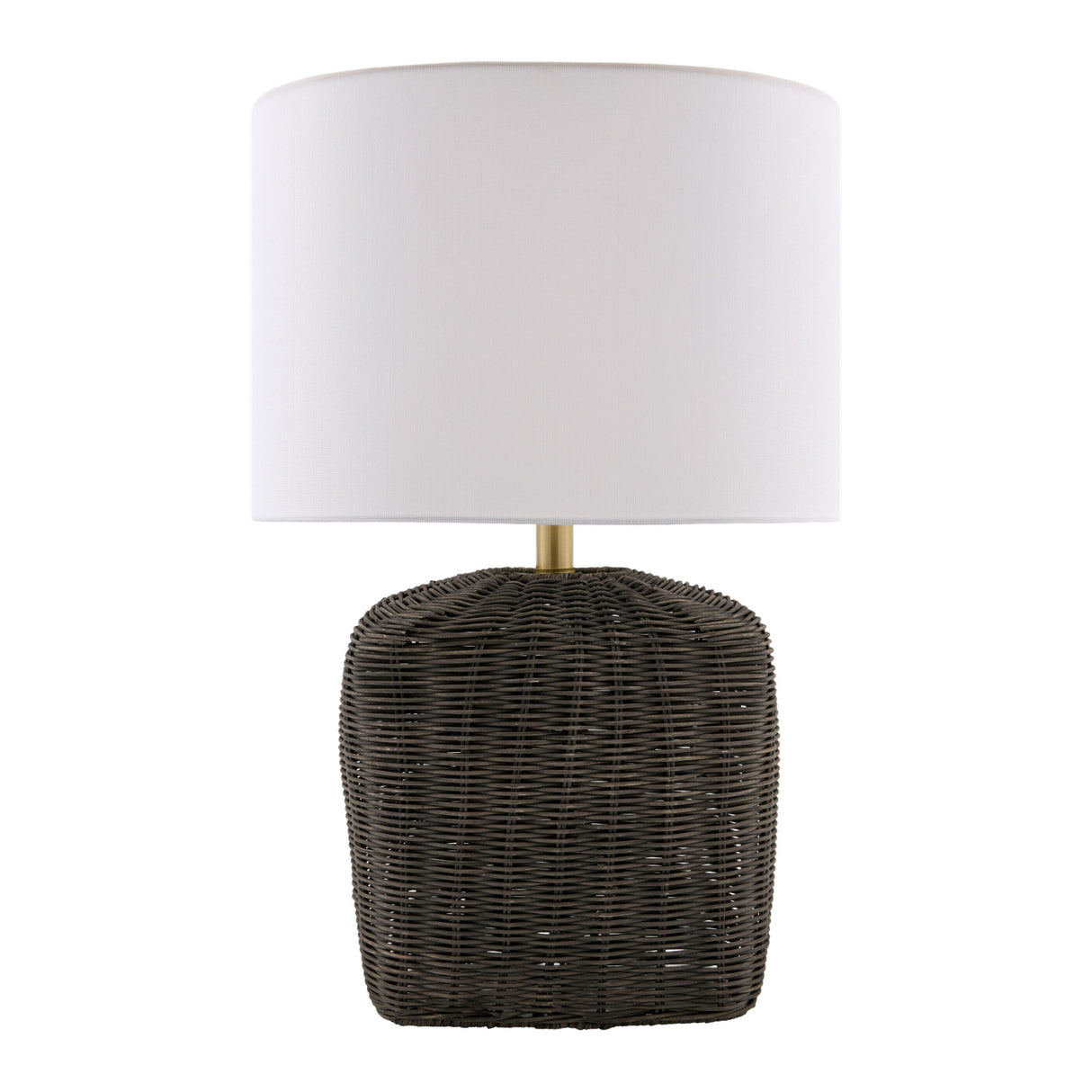   Modern European furniture - Rattan Base Linen Table Lamp  - www.oroa.com | Oroa.com