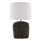 Modern European furniture - Rattan Base Linen Table Lamp  - www.oroa.com