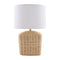 Modern European furniture - Rattan Base Linen Table Lamp  - www.oroa.com
