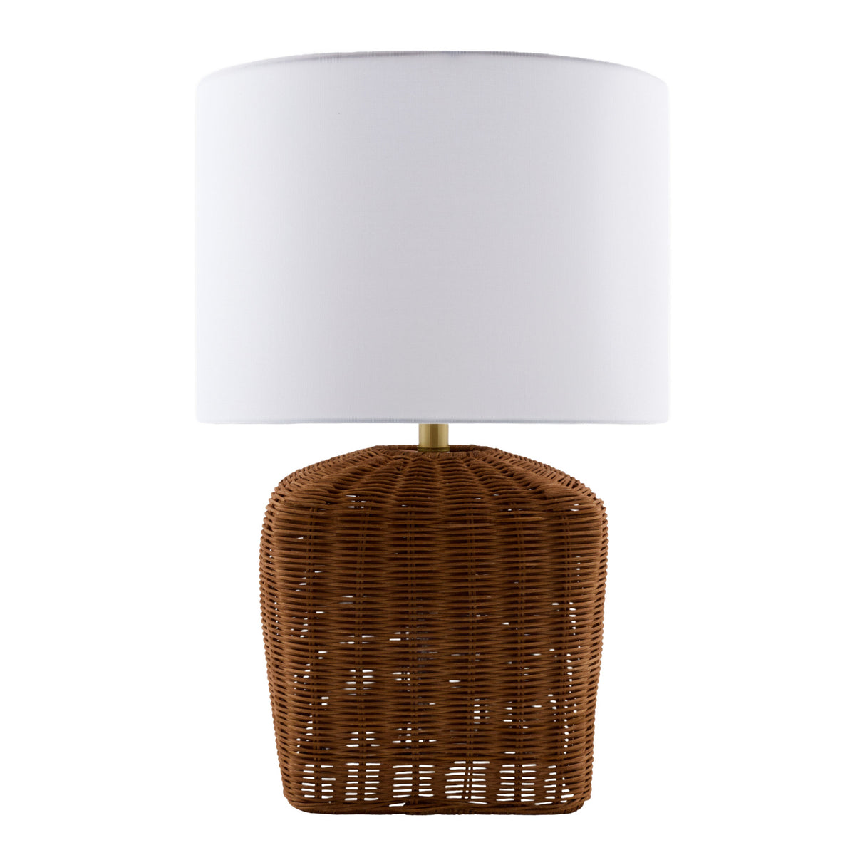   Modern European furniture - Rattan Base Linen Table Lamp  - www.oroa.com | Oroa.com