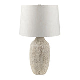 Modern European furniture - Rustic White Ceramic Table Lamp - www.oroa.com