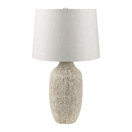 Modern European furniture - Rustic White Ceramic Table Lamp - www.oroa.com