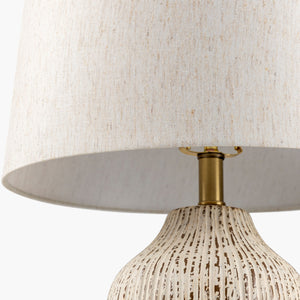  Modern European furniture - Rustic White Ceramic Table Lamp - www.oroa.com | Oroa.com