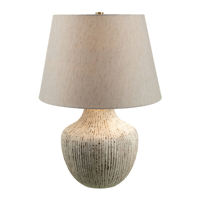 Modern European furniture - Chrome White Ceramic Table Lamp - www.oroa.com