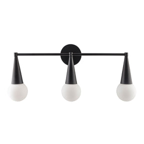 Modern European furniture - Conical Black 3-Light Wall Lamp - www.oroa.com