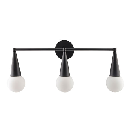   Modern European furniture - Conical Black 3-Light Wall Lamp - www.oroa.com | Oroa.com