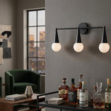 Modern European furniture - Conical Black 3-Light Wall Lamp - www.oroa.com