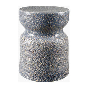 Modern European furniture - Textured Ceramic Hourglass Garden Stool - www.oroa.com