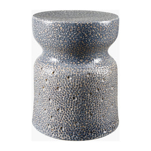   Modern European furniture - Textured Ceramic Hourglass Garden Stool - www.oroa.com | Oroa.com
