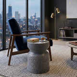 Modern European furniture - Textured Ceramic Hourglass Garden Stool - www.oroa.com