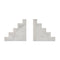 Modern European furniture - Marble Stairs Bookends (2) - www.oroa.com