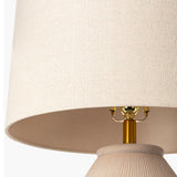 Modern European furniture - Glazed Gray Ceramic Table Lamp - www.oroa.com