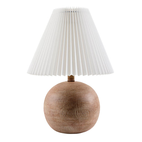 Modern European furniture - Pleated White Linen Table Lamp - www.oroa.com