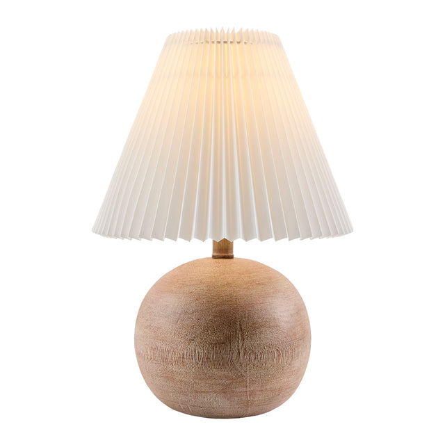 Modern European furniture - Pleated White Linen Table Lamp - www.oroa.com