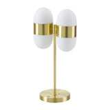 Modern European furniture - Dual White Glass Table Lamp - www.oroa.com