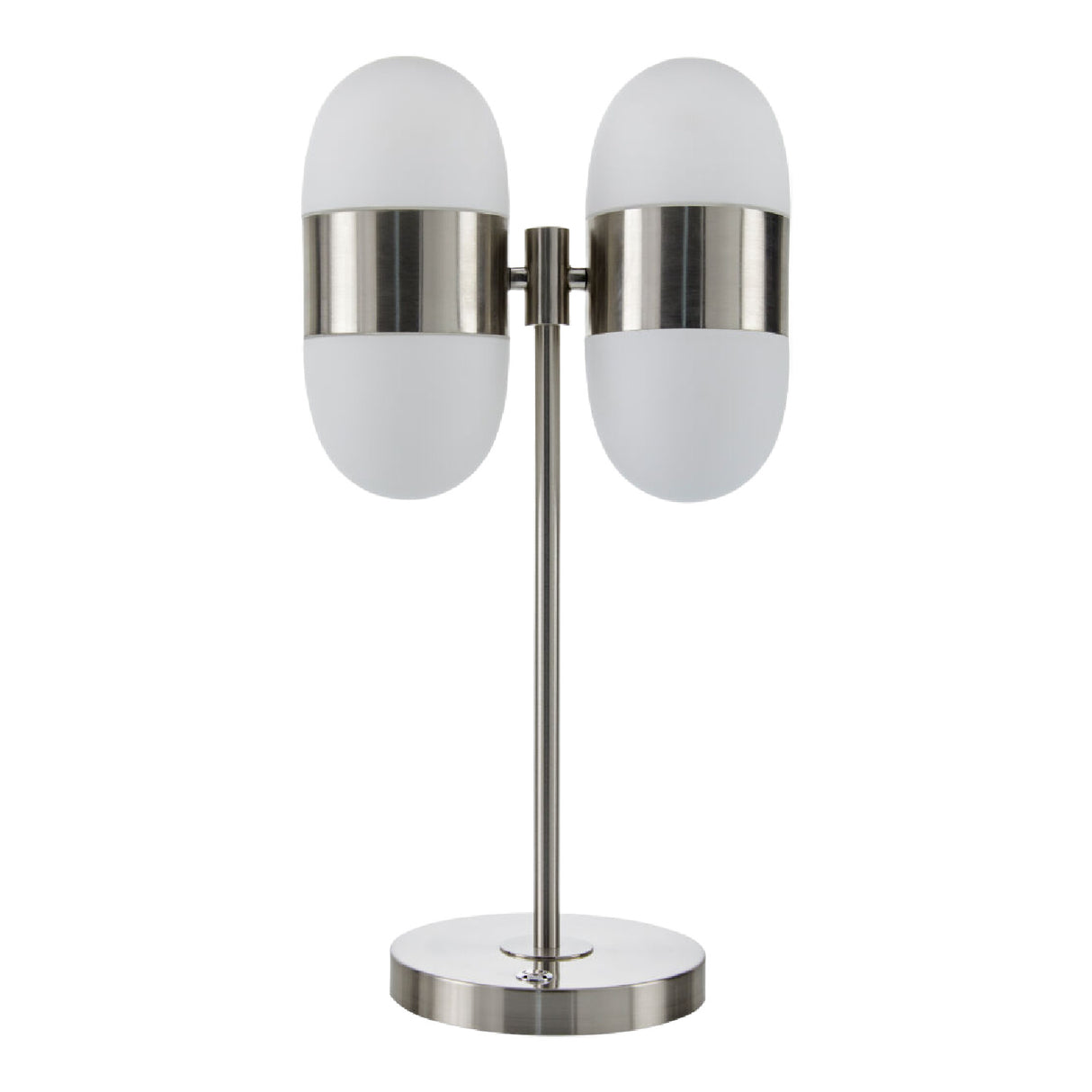   Modern European furniture - Dual White Glass Table Lamp - www.oroa.com | Oroa.com