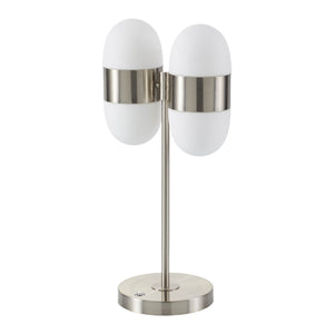   Modern European furniture - Dual White Glass Table Lamp - www.oroa.com | Oroa.com