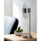 Modern European furniture - Metal Framed Glass Table Lamp - www.oroa.com