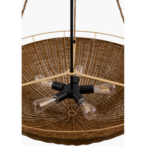   Rattan Bowl 3-Light Chandelier | Oroa.com