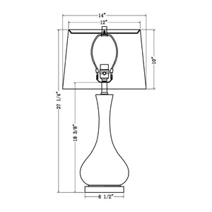   Modern European furniture - Two-Colored Glass Table Lamp - www.oroa.com | Oroa.com