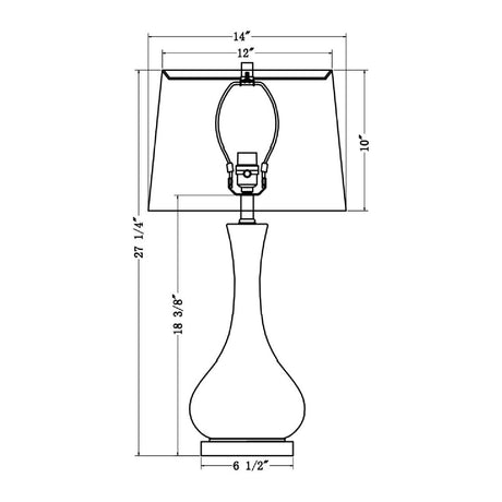 Modern European furniture - Two-Colored Glass Table Lamp - www.oroa.com
