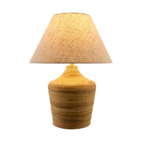 Modern European furniture - Natural Rattan Cane Table Lamp - www.oroa.com