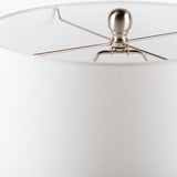 Modern European furniture - White Ceramic Linen Table Lamp - www.oroa.com