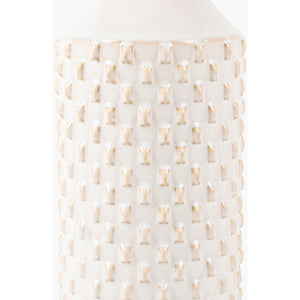   Modern European furniture - White Ceramic Linen Table Lamp - www.oroa.com | Oroa.com