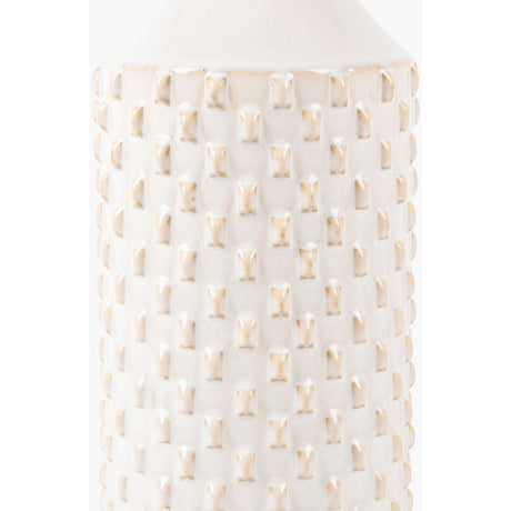 Modern European furniture - White Ceramic Linen Table Lamp - www.oroa.com