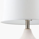 Modern European furniture - White Ceramic Linen Table Lamp - www.oroa.com