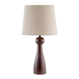 Modern European furniture - Wood Veneer Linen Table Lamp  - www.oroa.com