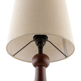 Modern European furniture - Wood Veneer Linen Table Lamp  - www.oroa.com