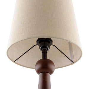   Modern European furniture - Wood Veneer Linen Table Lamp  - www.oroa.com | Oroa.com